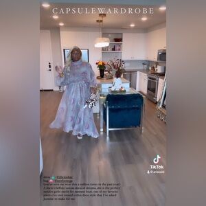 JIBRI Sheer Custom Silk-Chiffon Dress (Plus Size)